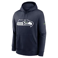 Men's Nike College Navy Seattle Seahawks Primetime Club Logo Hoodie