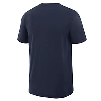 T-shirt Nike College Navy Seattle Seahawks Primetime Slub Dri-FIT pour homme