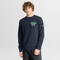 Sweat-shirt en molleton Nike College Navy Seattle Seahawks Primetime Club pour homme