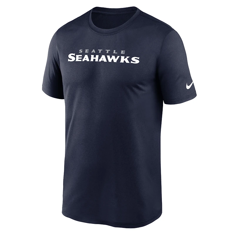 Men's Nike College Navy Seattle Seahawks Primetime Legend Wordmark Dri-FIT T-Shirt