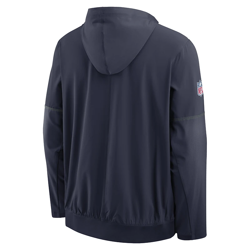 Veste anorak à demi-zip et capuche Nike College Navy Seattle Seahawks pour homme