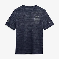 T-shirt Nike College Navy Seattle Seahawks Sideline Double Covered Dri-FIT Velocity pour homme