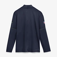 Men's Nike College Navy Seattle Seahawks Sideline Dri-FIT Half-Zip Pullover