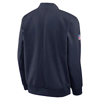 Veste bomber zippée intégrale Nike College Navy Seattle Seahawks pour homme