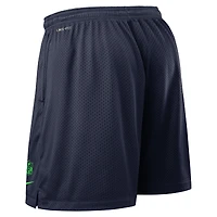 Men's Nike College Navy Seattle Seahawks Sideline Reversible Dri-FIT Shorts