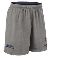 Men's Nike College Navy Seattle Seahawks Sideline Reversible Dri-FIT Shorts