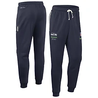 Pantalon Nike College Navy Seattle Seahawks Sideline Standard Issue Dri-FIT Taper pour homme