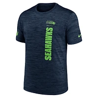 Men's Nike College Navy Seattle Seahawks Sideline Velocity Dri-FIT T-Shirt