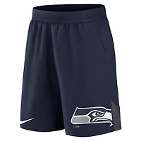Short de performance stretch Seattle Seahawks Nike bleu marine pour homme