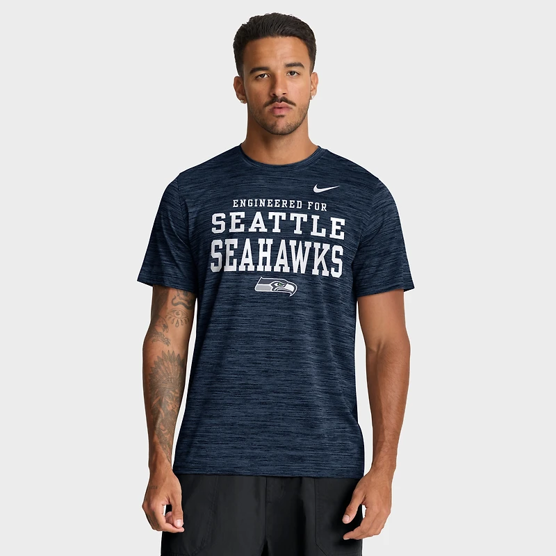 Men's Nike College Navy Seattle Seahawks Velocity Dri-FIT T-Shirt