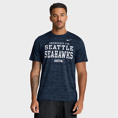 Men's Nike College Navy Seattle Seahawks Velocity Dri-FIT T-Shirt