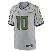 Maillot Nike Cooper Kupp pour homme, gris loup, collection Rivalries 2025 des Seattle Seahawks