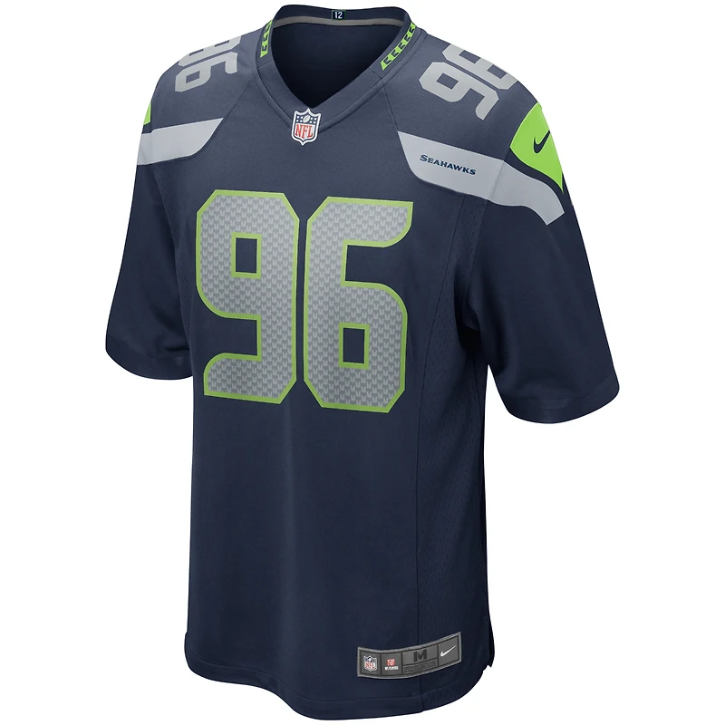 Maillot de joueur retraité Nike Cortez Kennedy College Navy des Seattle Seahawks pour hommes