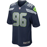 Maillot de joueur retraité Nike Cortez Kennedy College Navy des Seattle Seahawks pour hommes