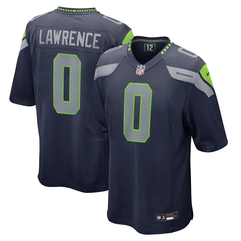 Maillot Nike DeMarcus Lawrence College bleu marine pour homme, équipe des Seattle Seahawks