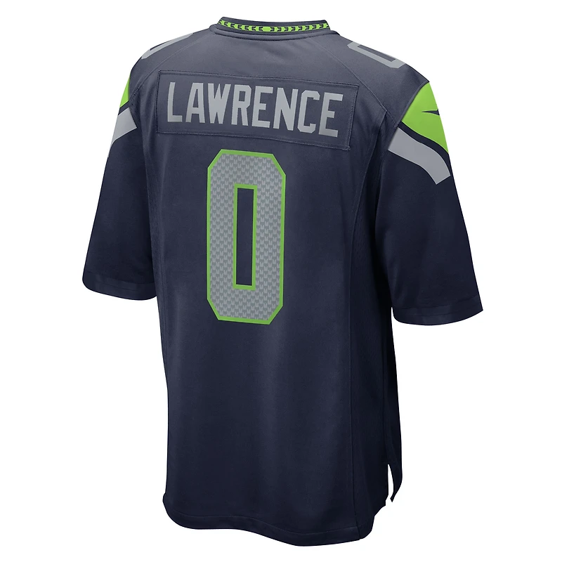 Maillot Nike DeMarcus Lawrence College bleu marine pour homme, équipe des Seattle Seahawks