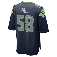 Men's Nike Derick Hall College Navy Seattle Seahawks  Game Jersey