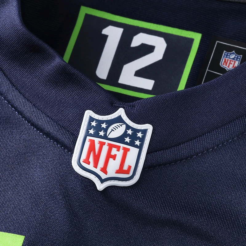 Maillot de match Nike Derick Hall College Navy pour homme des Seattle Seahawks