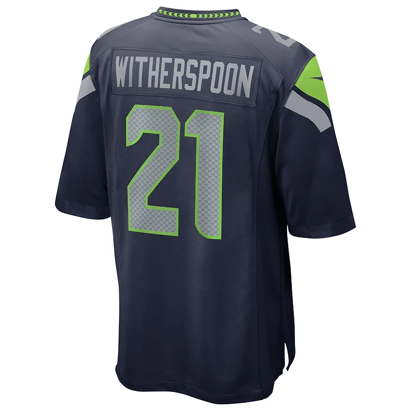 Maillot Nike Devon Witherspoon College Navy pour homme, 50e match de la saison des Seattle Seahawks