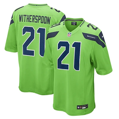 Men's Nike Devon Witherspoon Neon Green Seattle Seahawks  Game Jersey
