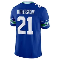 Maillot Nike Devon Witherspoon Royal pour homme, édition limitée, des Seattle Seahawks, 50e saison, Vapor F.U.S.E.