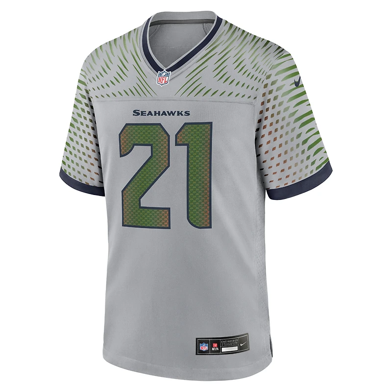 Maillot Nike Devon Witherspoon Wolf Grey pour homme, collection Rivalries 2025 des Seattle Seahawks