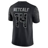 Men's Nike DK Metcalf Black Seattle Seahawks RFLCTV Limited Jersey