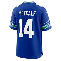 Maillot Nike DK Metcalf Royal Seattle Seahawks Throwback Player Game pour homme