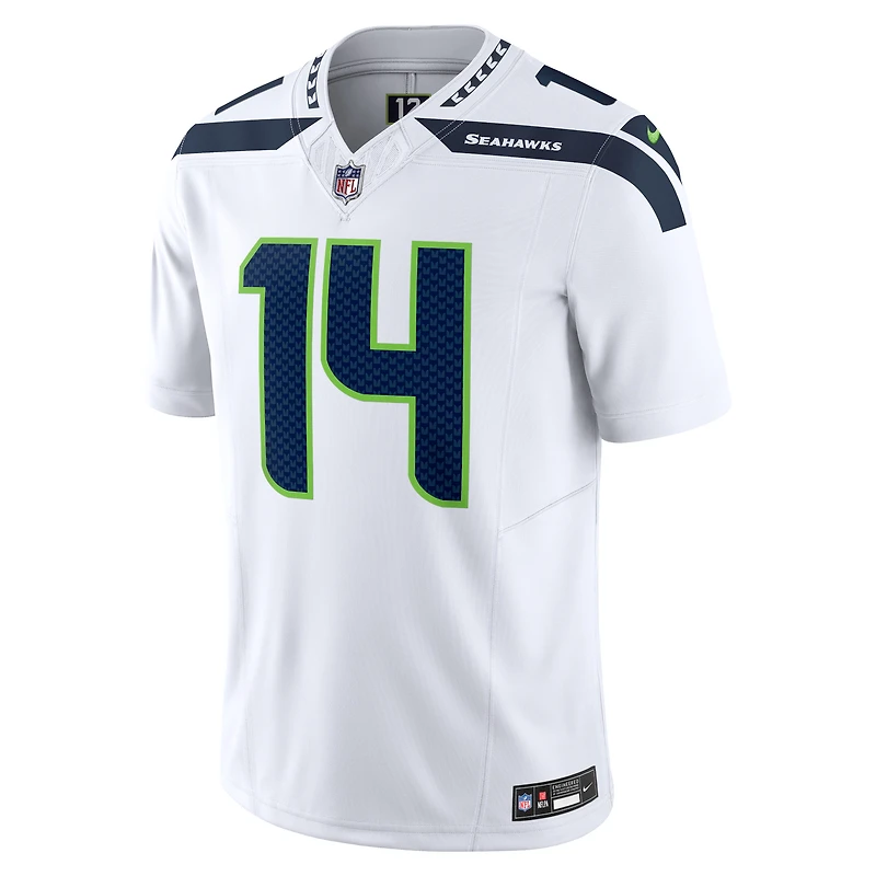 Nike DK Metcalf pour homme Blanc Seattle Seahawks Vapor F.U.S.E. Maillot limité