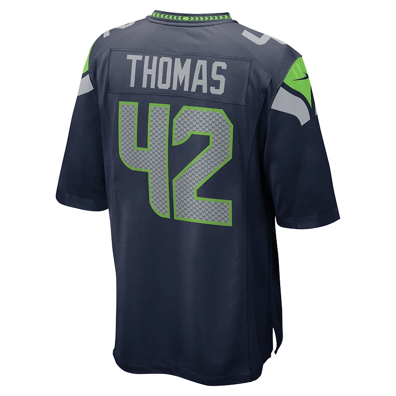 Maillot de match l'équipe Nike Drake Thomas College Navy pour hommes des Seahawks Seattle