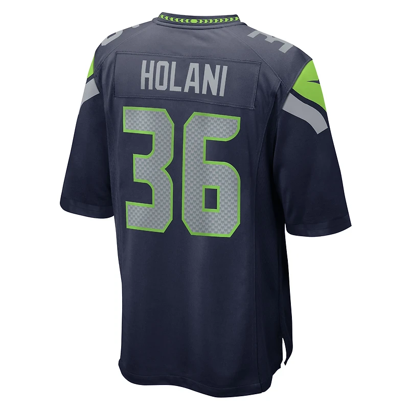 Maillot Nike George Holani College Navy pour homme des Seattle Seahawks