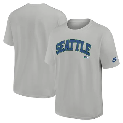 Men's Nike Gray Seattle Seahawks Rewind Statement Max90 T-Shirt