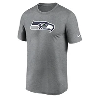 Men's Nike Heather Charcoal Seattle Seahawks Primetime Legend Logo Performance T-Shirt