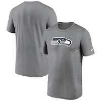 Men's Nike Heather Charcoal Seattle Seahawks Primetime Legend Logo Performance T-Shirt