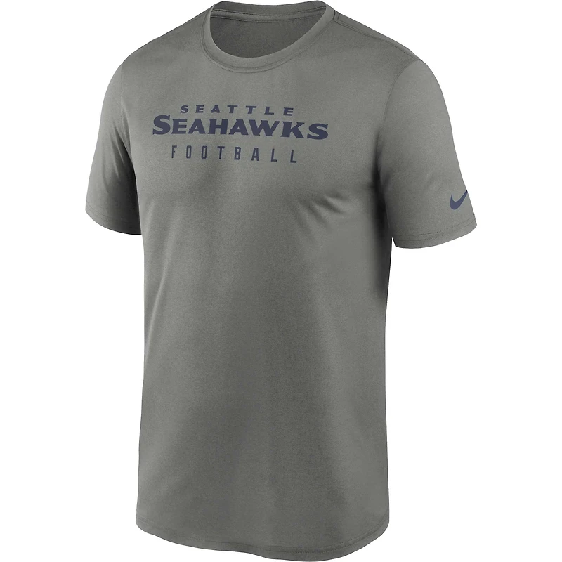 T-shirt Nike Seattle Seahawks Sideline Legend Performance pour homme, gris chiné