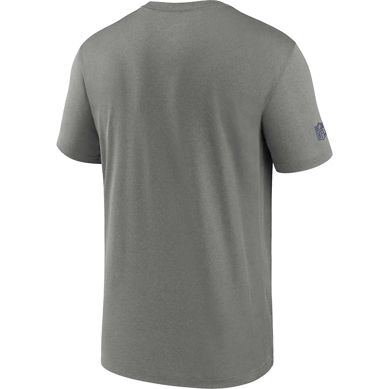 T-shirt Nike Seattle Seahawks Sideline Legend Performance pour homme, gris chiné