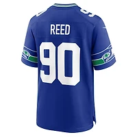 Maillot Nike Jarran Reed Royal pour homme des Seattle Seahawks