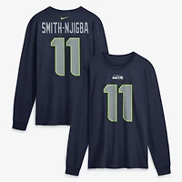 Men's Nike Jaxon Smith-Njigba College Navy Seattle Seahawks Name & Number Long Sleeve T-Shirt