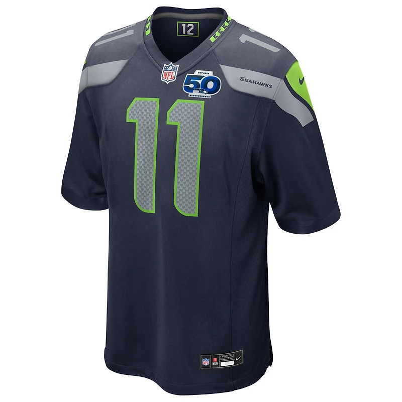 Maillot Nike Jaxon Smith-Njigba College Navy pour homme, 50e match de la saison des Seattle Seahawks