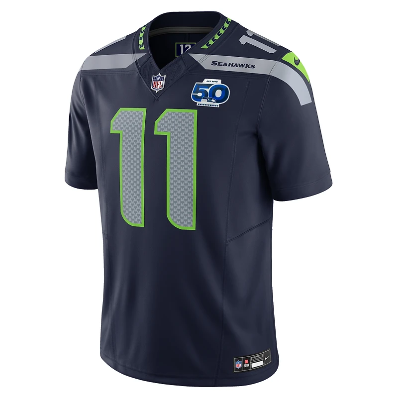 Men's Nike Jaxon Smith-Njigba College Navy Seattle Seahawks Team 50th Season Vapor F.U.S.E. Limited Jersey