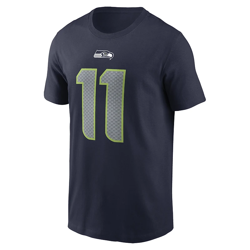 Men's Nike Jaxon Smith-Njigba Navy Seattle Seahawks  Player Name & Number T-Shirt