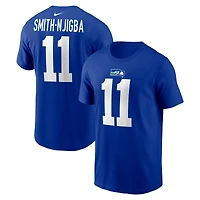 T-shirt Nike pour homme Jaxon Smith-Njigba Royal Seattle Seahawks avec nom et numéro de joueur