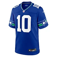 Maillot de match alternatif Nike Jim Zorn Royal pour homme, joueur retraité des Seattle Seahawks