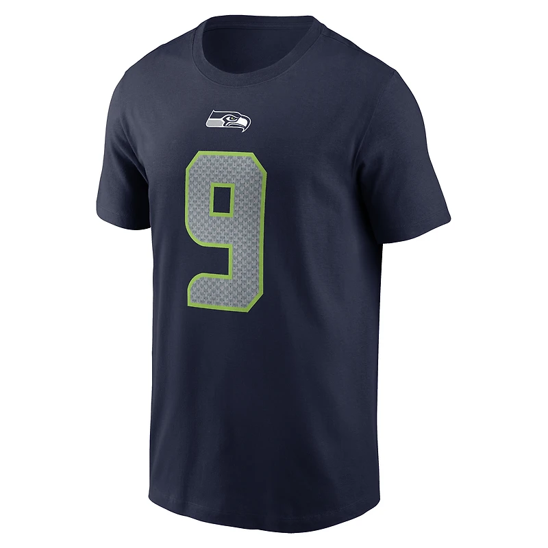 T-shirt Nike Kenneth Walker III College Navy pour homme avec nom et numéro de joueur des Seattle Seahawks