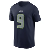 T-shirt Nike Kenneth Walker III College Navy pour homme avec nom et numéro de joueur des Seattle Seahawks