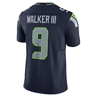 Maillot Nike Kenneth Walker III College Navy pour homme, édition limitée, des Seattle Seahawks, 50e saison, Vapor F.U.S.E.