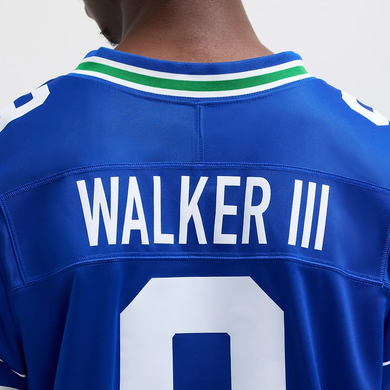 Men's Nike Kenneth Walker III Royal Seattle Seahawks Vapor F.U.S.E. Limited Jersey