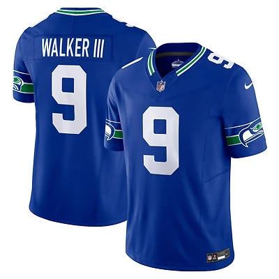 Nike Kenneth Walker III Royal Seattle Seahawks Vapor F.U.S.E. Maillot limité