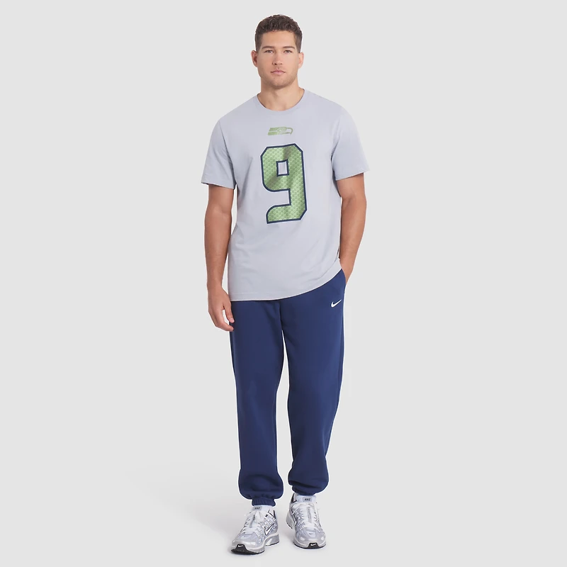 Men's Nike Kenneth Walker III Wolf Gray Seattle Seahawks 2025 Rivalries Collection Player Name & Number T-Shirt