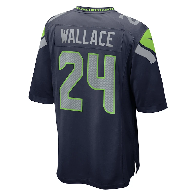 Maillot de match Nike K'Von Wallace College Navy pour homme des Seattle Seahawks